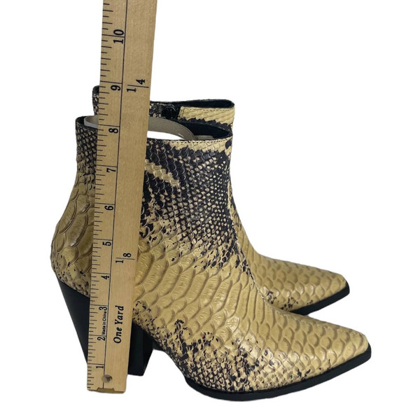 JEFFREY CAMPBELL • Flynn Snake Leather Ankle Boots • 6 - Picture 7 of 7